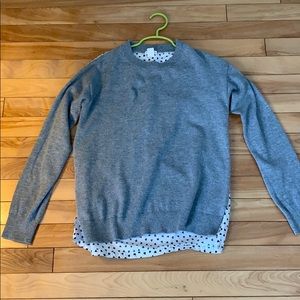 ❄️ Girls mix media sweater